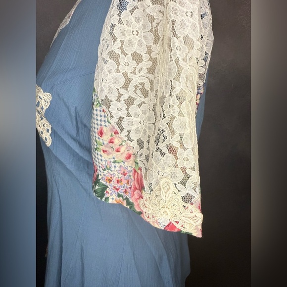 Vintage "Lacy Afternoon" Two-Piece Floral Dress Set by Shell Kepler – Size M - Picture 13 of 16